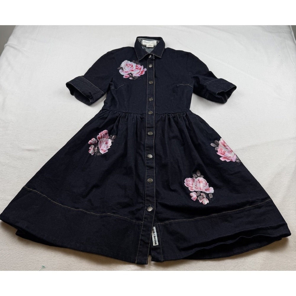 Kate Spade New York Broome Street Floral Denim Dress Size 0
